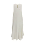 P.A.R.O.S.H. Sleeveless Midi Dress - White