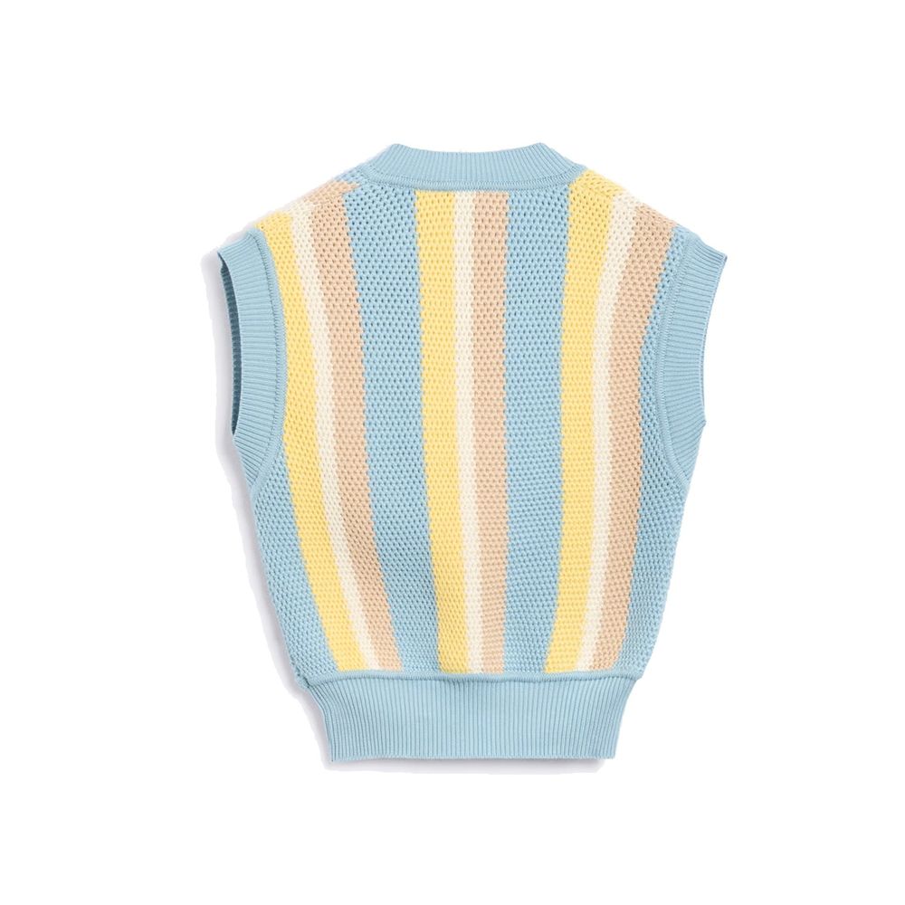Autry Striped Knit Sweater Vest - Made In Italy