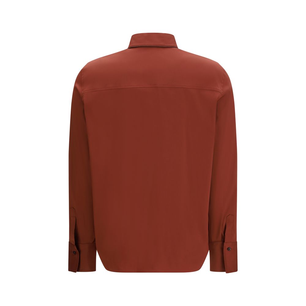 Brunello Cucinelli Rust Collar Shirt