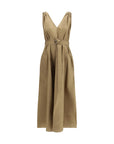 Brunello Cucinelli Midi Dress With Belt