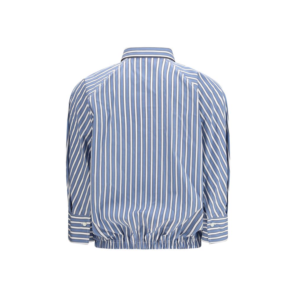 Brunello Cucinelli Striped Cropped Shirt