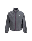 Prada Gray/Grey Re-Nylon High Collar Jacket
