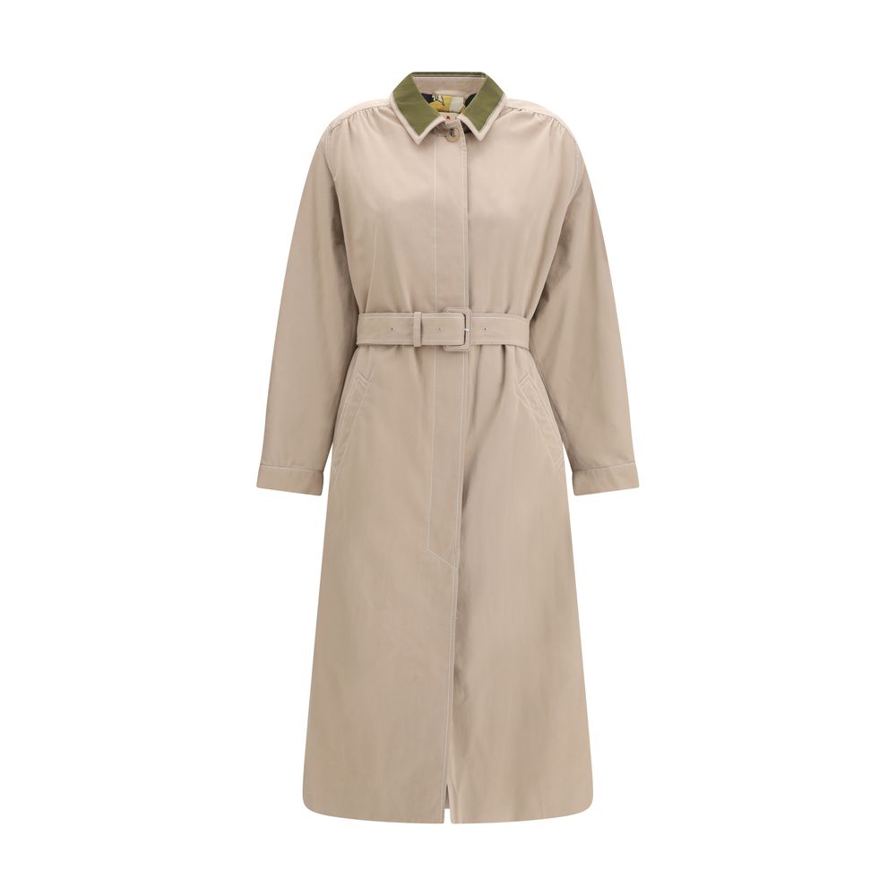 Marni Garbadine Trench Coat - Beige