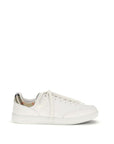 Burberry Leather Low Top Sneakers - White