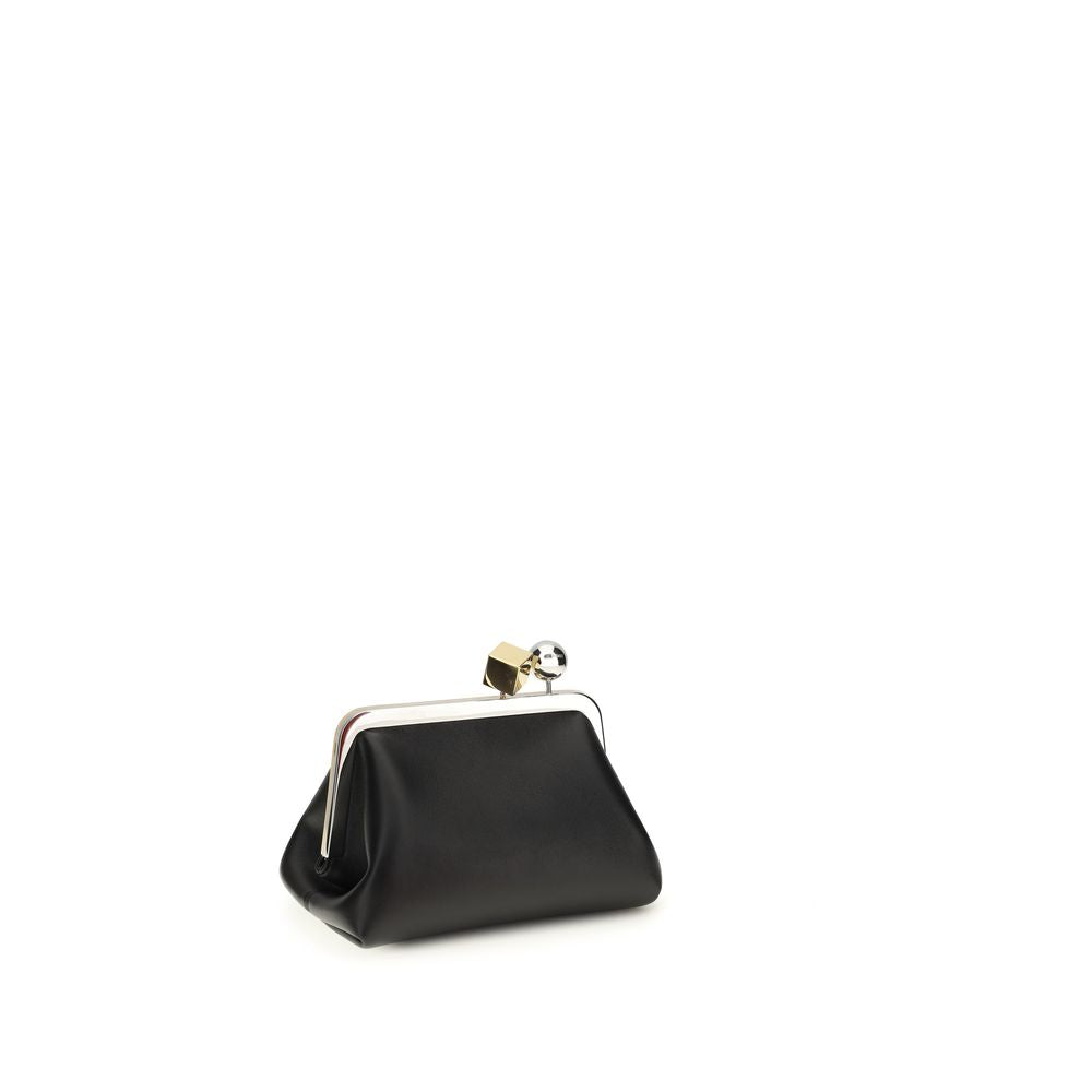 Jacquemus Le Berlingot Leather Clutch & Shoulder Bag