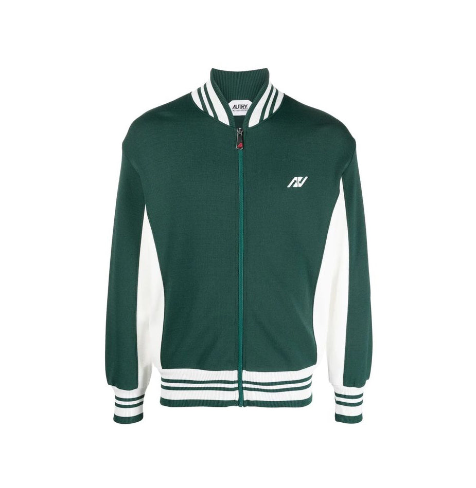 Autry Varsity Jacket - Green - Made In Italy