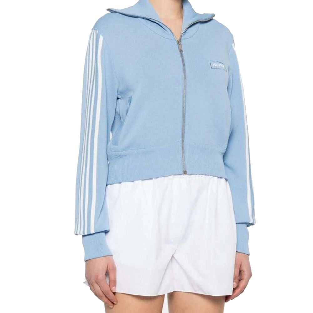 Autry Athletic Short Jacket - Cerulean Blue - Made In Italy