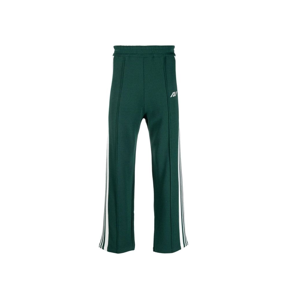 Autry Regular Wide Leg Sweatpants - Green - Made In Italy