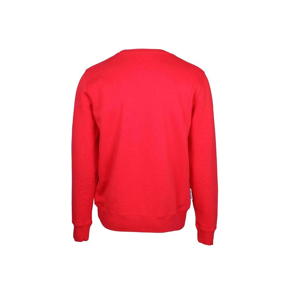 Autry Logo Cotton Sweatshirt - Red - Made In Italy 