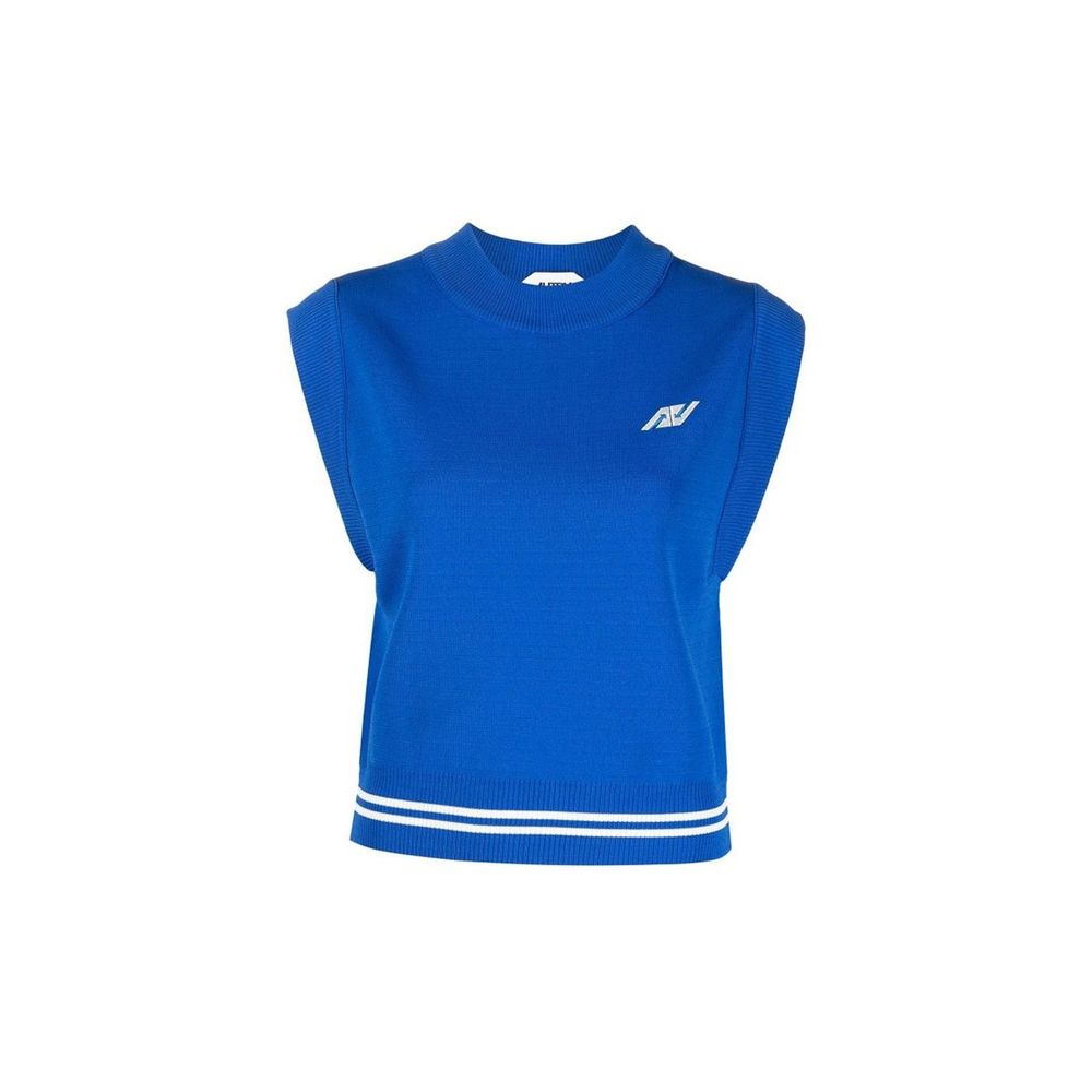 Autry Sleeveless Knit Top - Blue