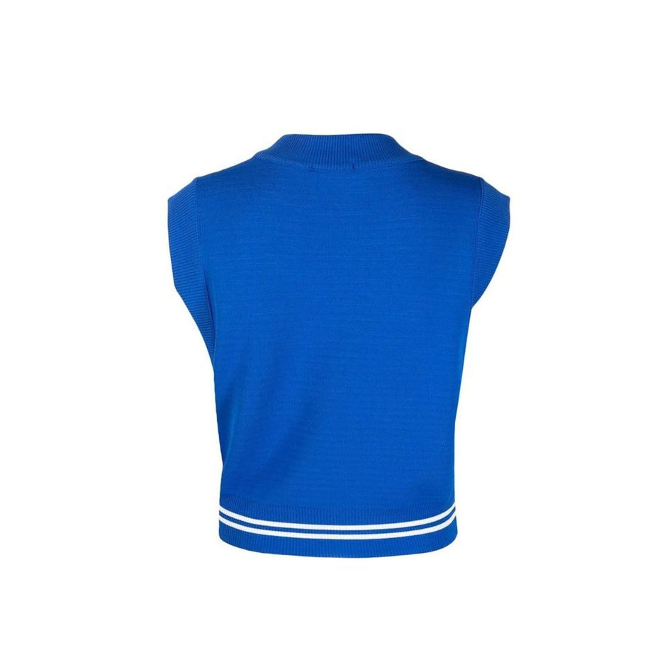 Autry Sleeveless Knit Top - Blue