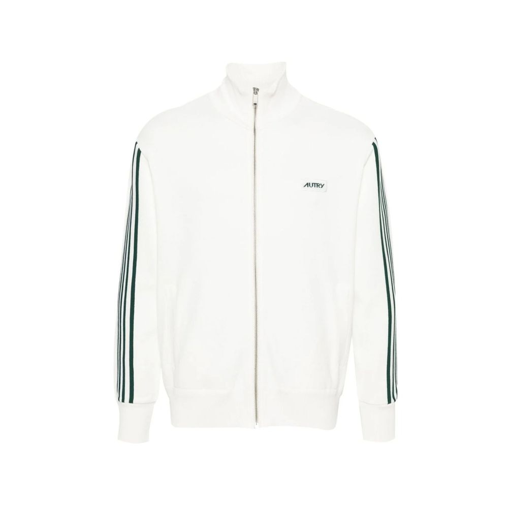 Autry Zip-Up Collar Athletic Jacket - White
