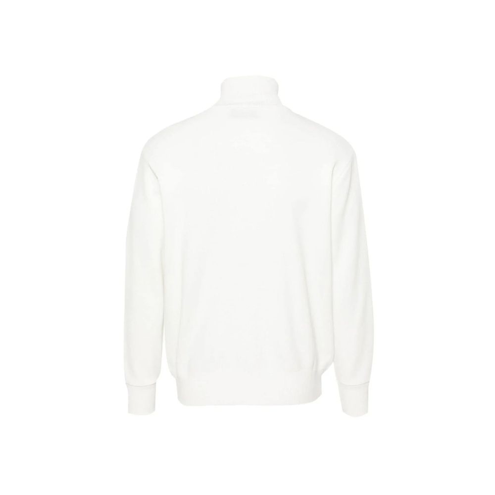 Autry Zip-Up Collar Athletic Jacket - White