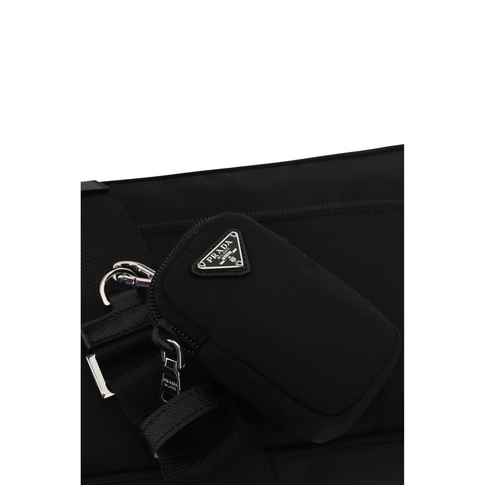 Prada Re-Nylon Utility Shoulder Bag - Black