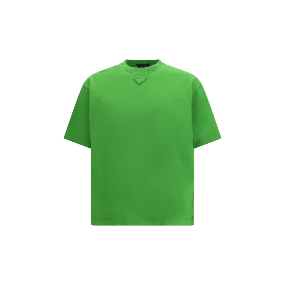 Prada Striking Green Cotton T-Shirt