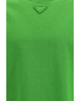 Prada Striking Green Cotton T-Shirt