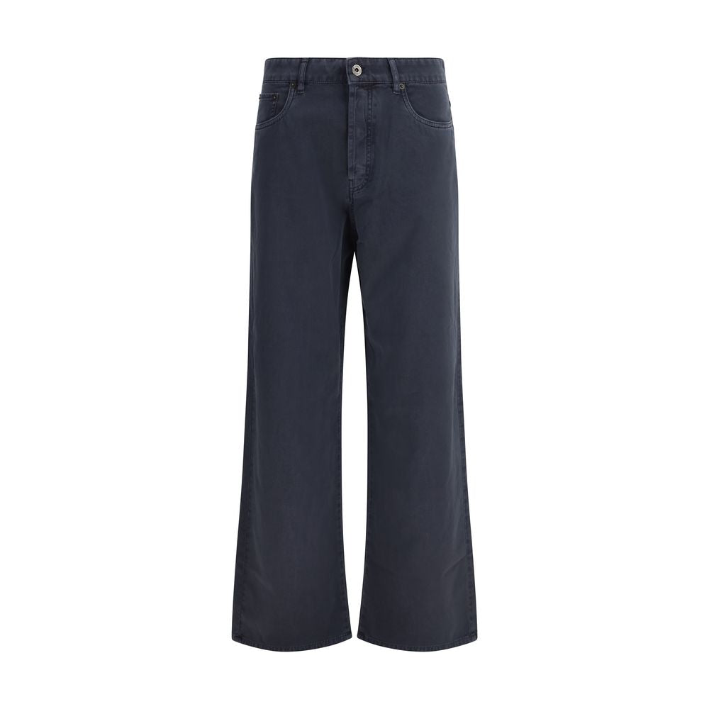 Miu Miu Relaxed Flared Denim Jeans - Indigo Blue