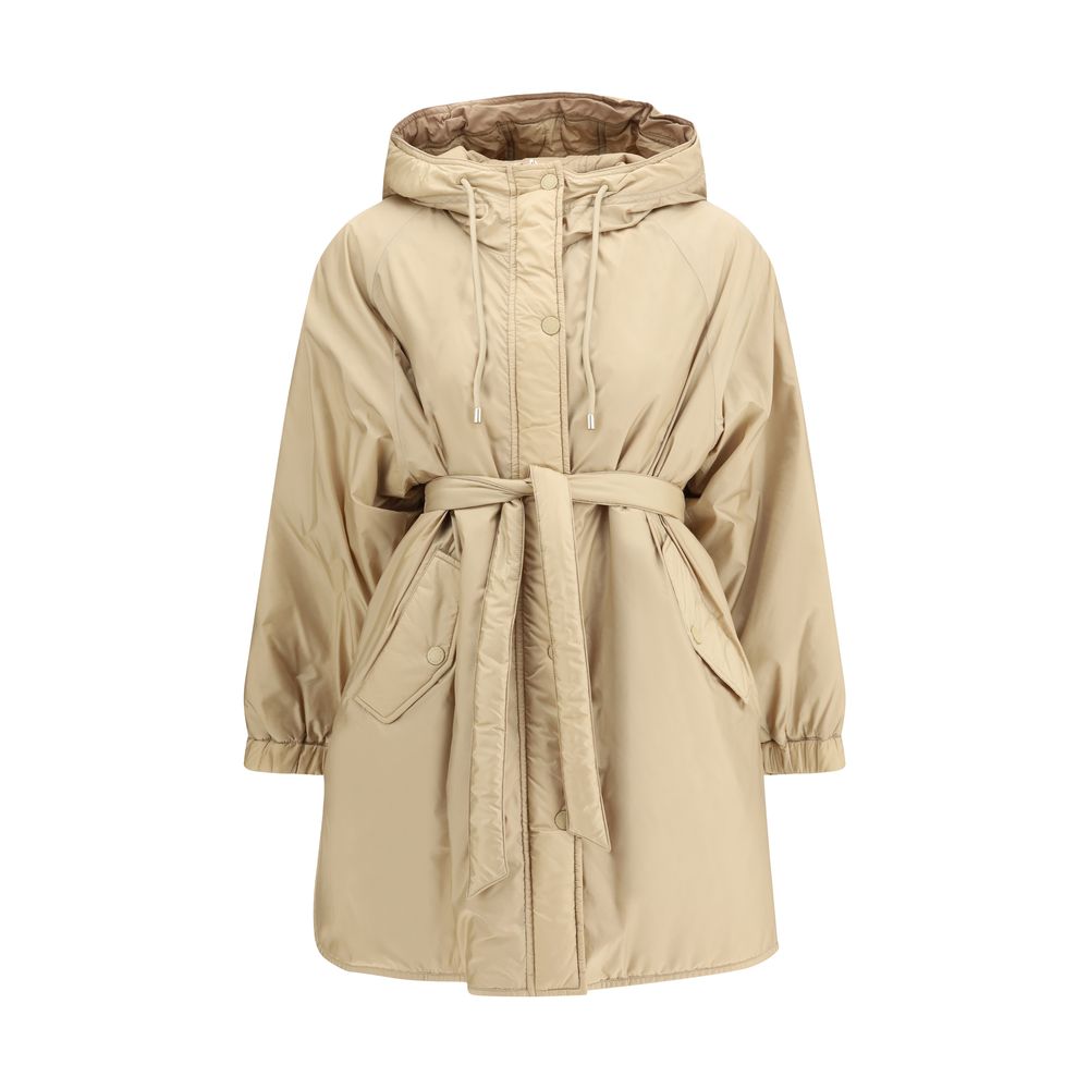 Max Mara Veranda Longline Hooded Down Parka Jacket