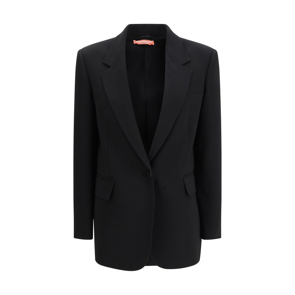 Max Mara Black Bosco Longline Blazer