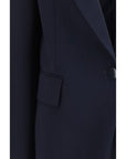 Max Mara Deep Blue Bosco Longline Blazer