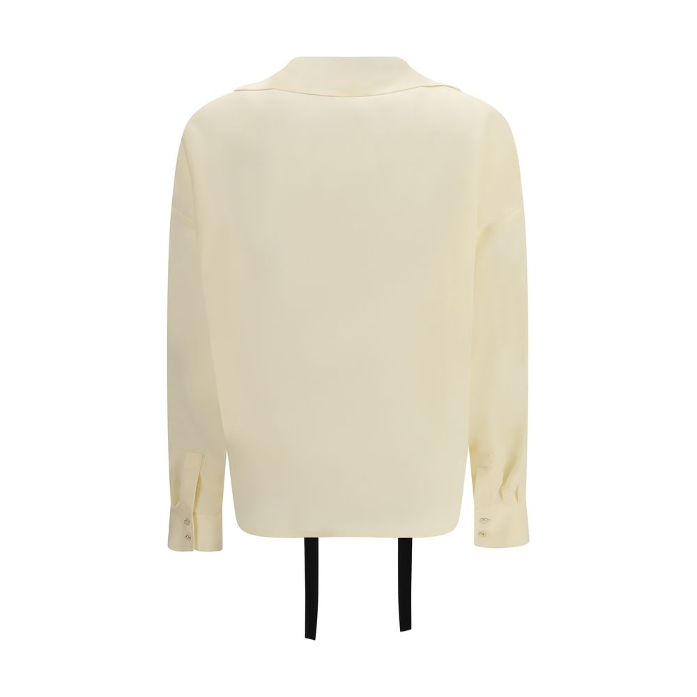 Max Mara Ivory Silk Blouse