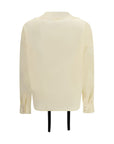 Max Mara Ivory Silk Blouse