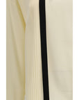 Max Mara Ivory Long Sleeve Silk Blouse