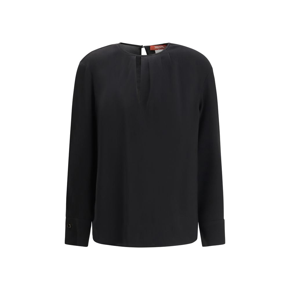 Max Mara Long Sleeve Blouse - Black