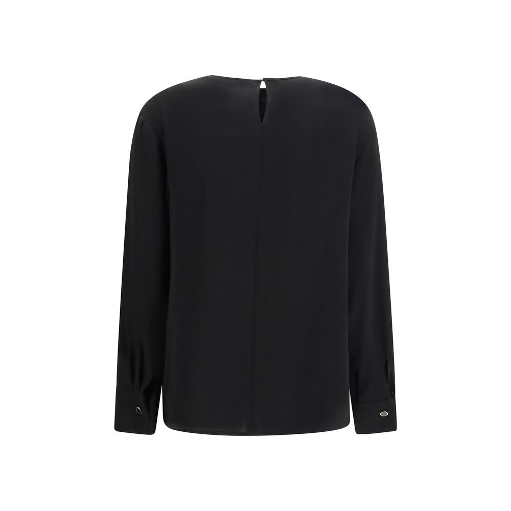 Max Mara Long Sleeve Blouse - Black