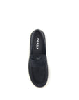 Prada Deep Blue Suede Leather Loafers