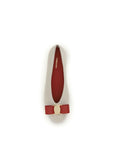 Ferragamo Vara Bow White Leather Ballet Flats