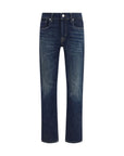 7FOR Mid-Blue Slim Dojo Jeans