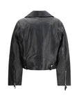 Diesel L-Unatic Leather Biker Jacket - Black