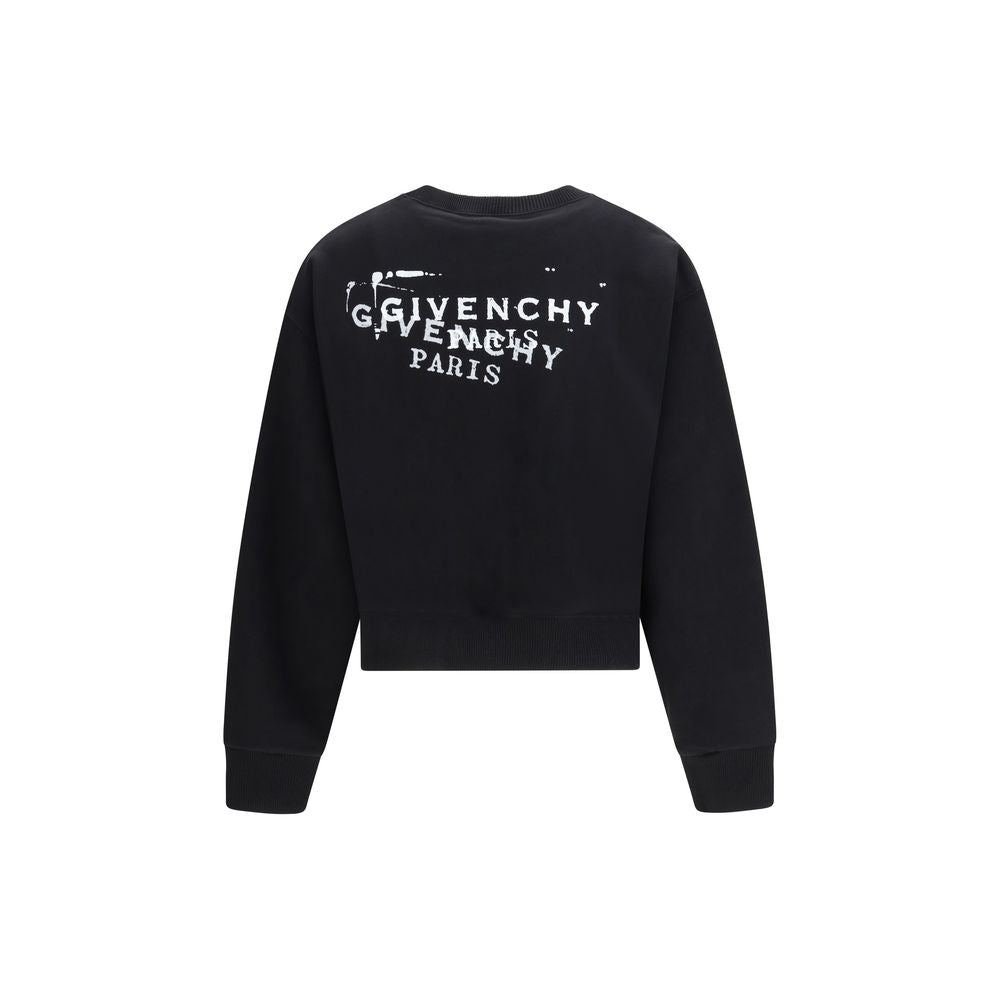 Givenchy Charcoal Black Cotton Sweatshirt