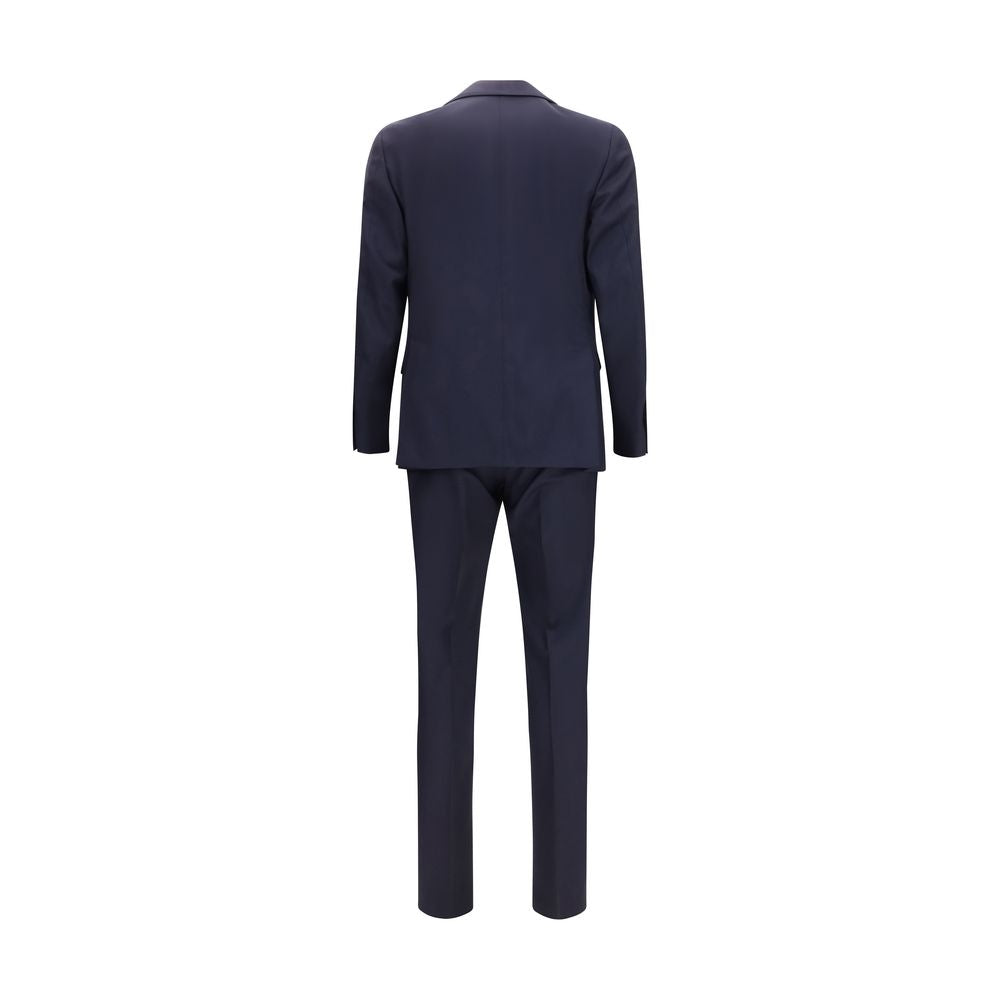 Lardini Deep Blue Fleece Wool Full Suit