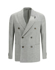 Lardini Roma Light Gray/Grey Wool Blazer