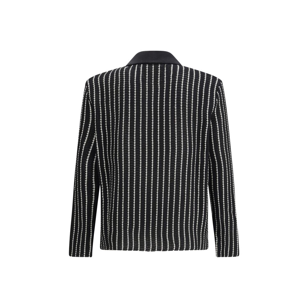 Jil Sander Striped Zip-Up Cardigan
