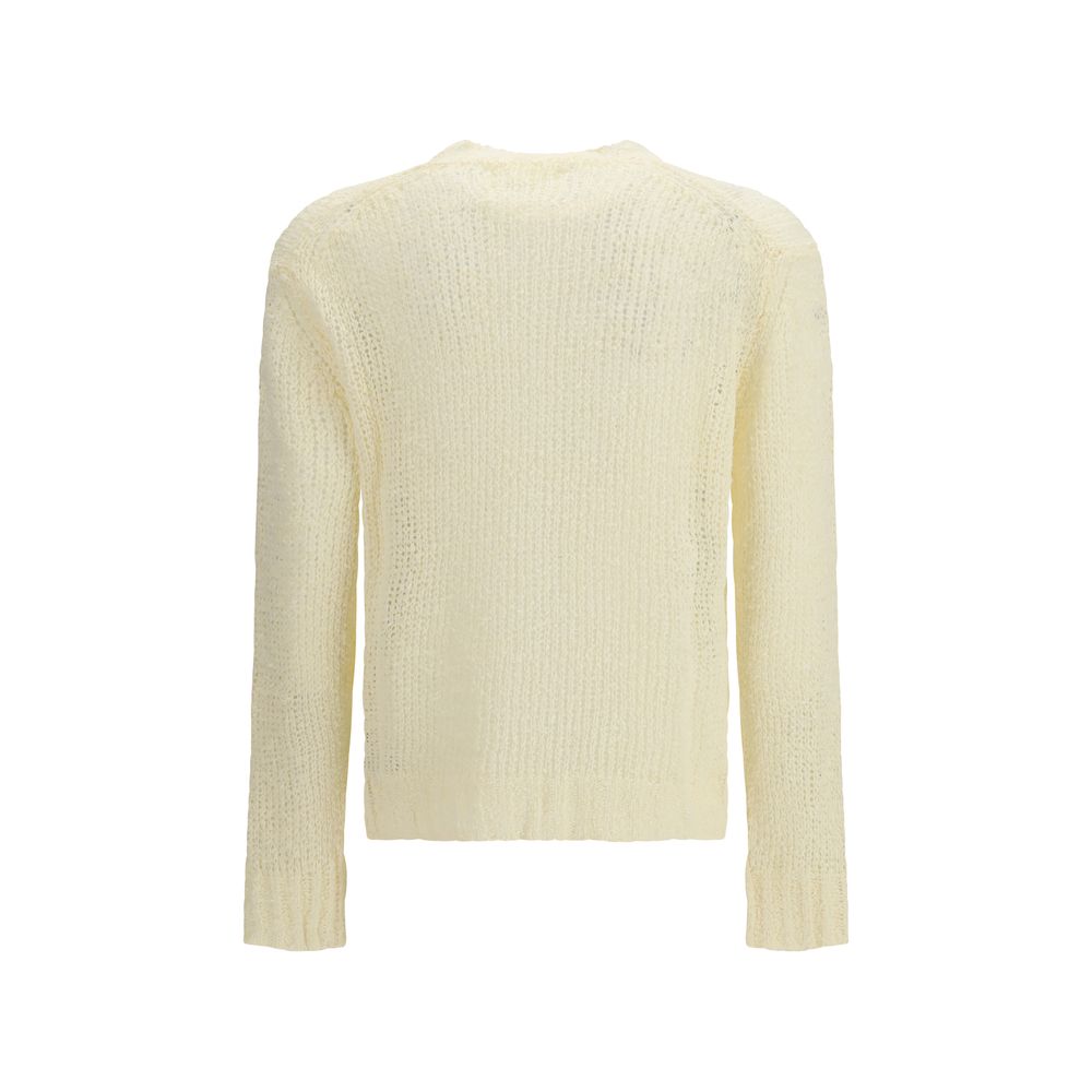Jil Sander Linen Sweatshirt - Porcelain White