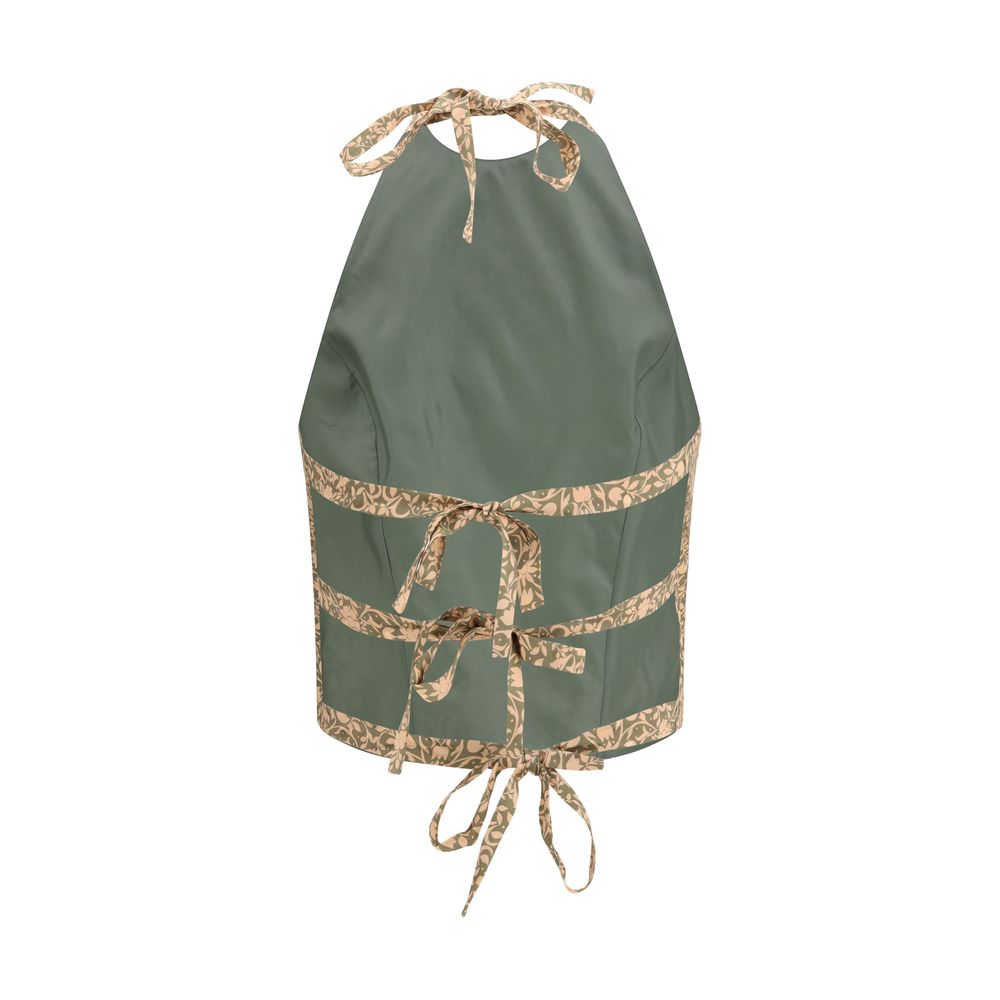 Kristina Ti Geometric Floral Halter Neck Top