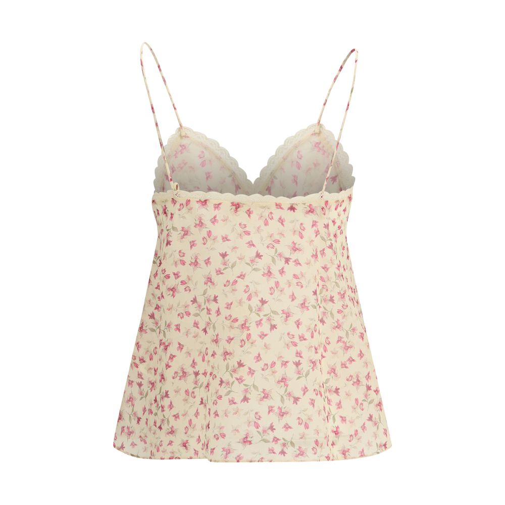 Kristina Ti Madeline Magnolia Ditsy Floral Top