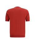 Brunello Cucinelli Red Cotton T-Shirt