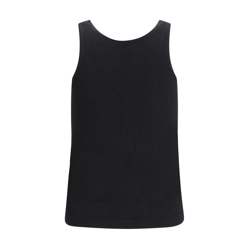 Brunello Cucinelli Black Cashmere Knit Tank Top