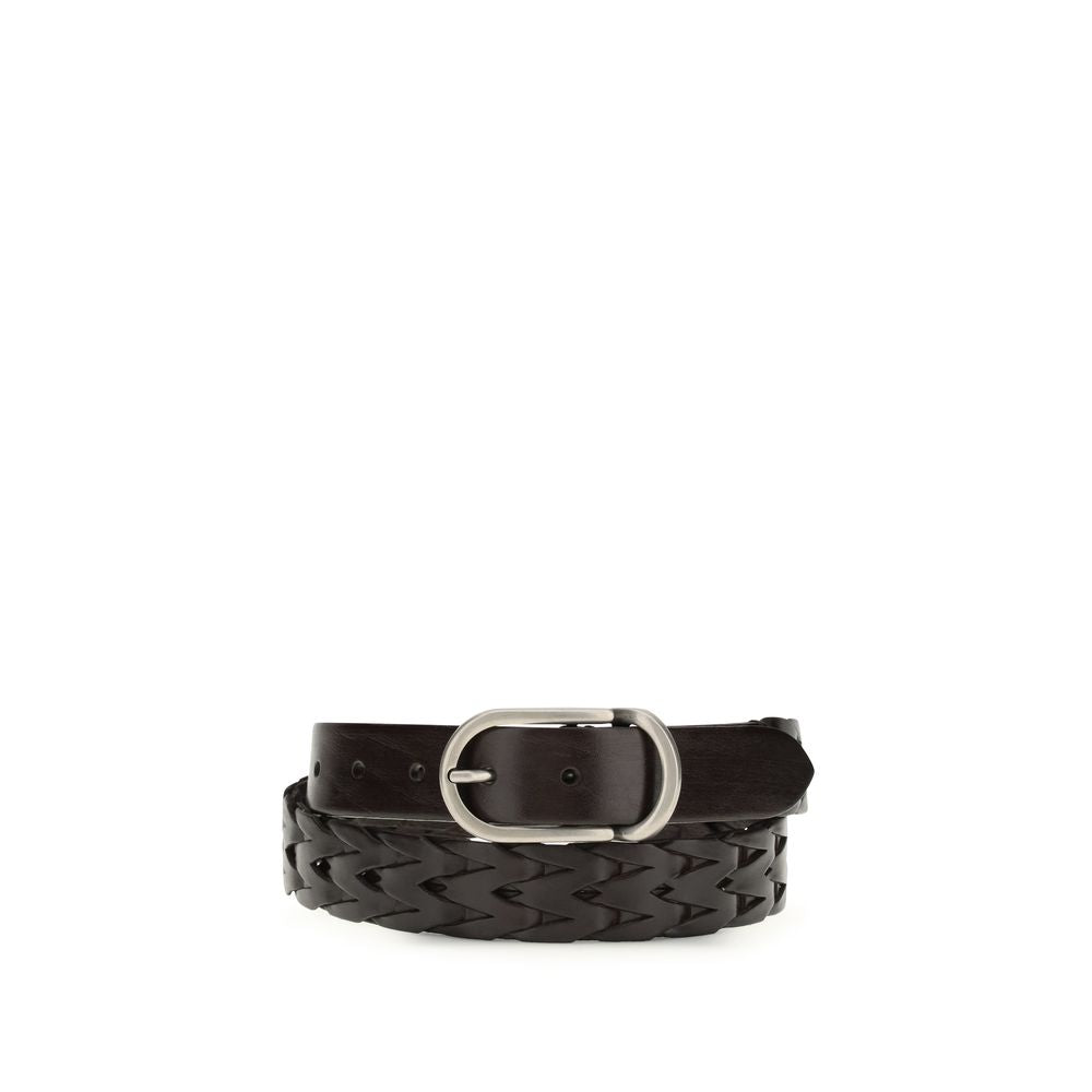 Brunello Cucinelli Woven Leather Belt