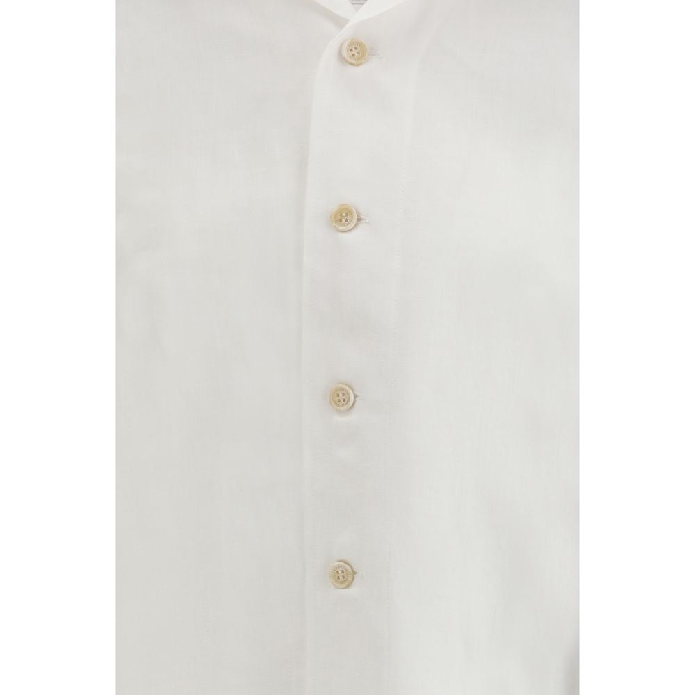 Brunello Cucinelli White Linen Shirt