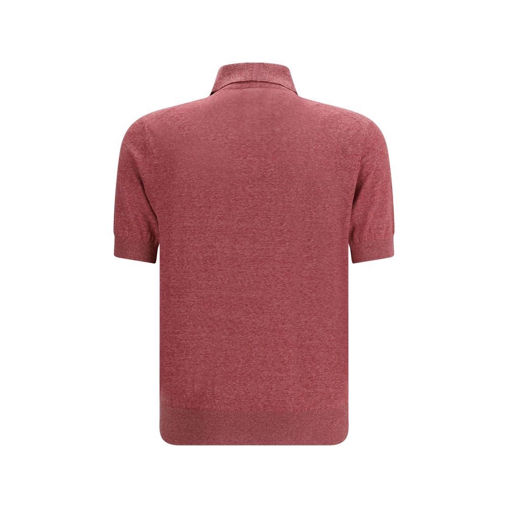 Brunello Cucinelli Linen-Silk Polo Shirt