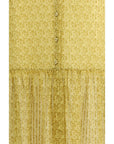 Kristina Ti Leonine Amnesia Silk Maxi Long Skirt - Yellow