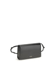 Jil Sander Crossbody Tangle Wallet With Strap - Black