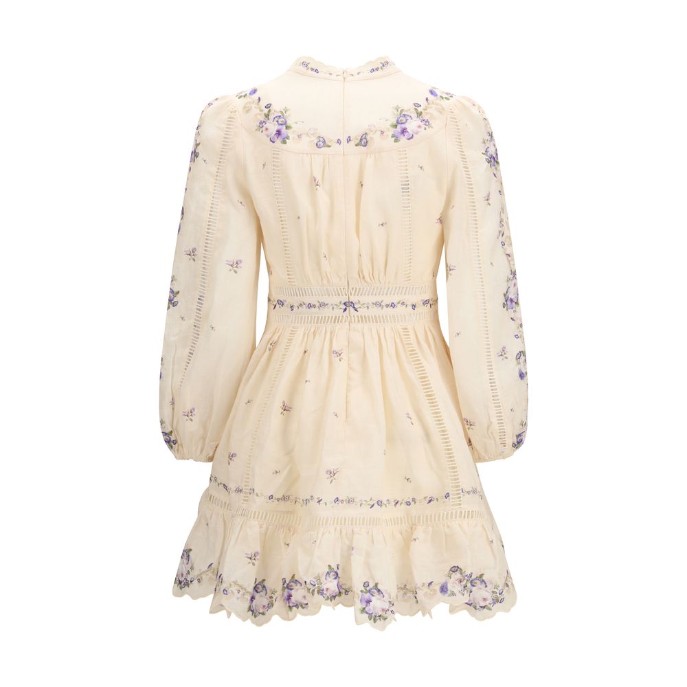 Zimmermann The Patience Plunge Mini Dress