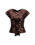 Ganni Sequin Top - Brown