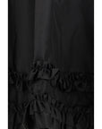 Ganni Ruffled Mini Skirt - Black